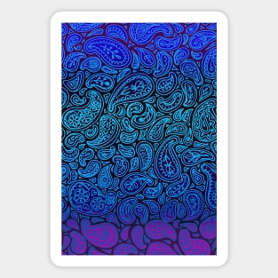 Purple Paisley Magnet